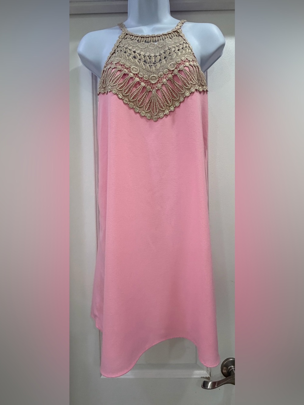 Lilly Pulitzer Pearl Soft Shift Dress Size 00 Gold Metallic Cocktail